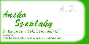 aniko szeplaky business card